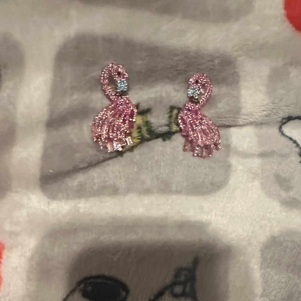 BaubleBar Pink Flamingo Earrings
